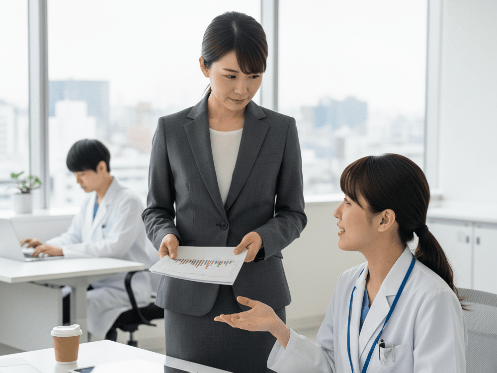 CRCとやりとりをするCRAの画像