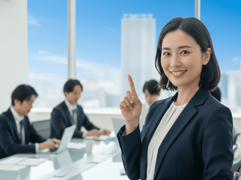 ポイント解説してくれるエージェントの女性