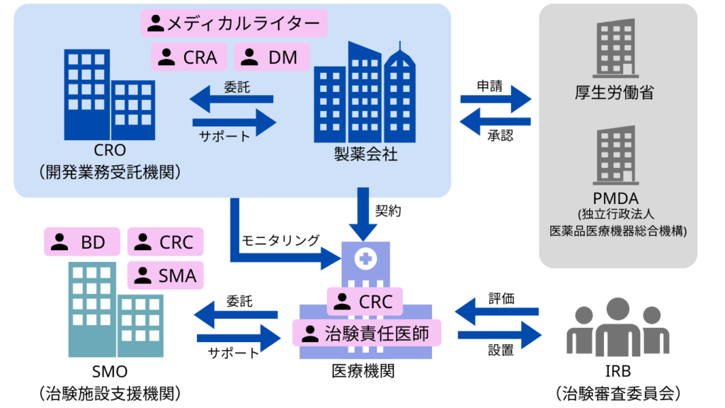 治験業界の構造図