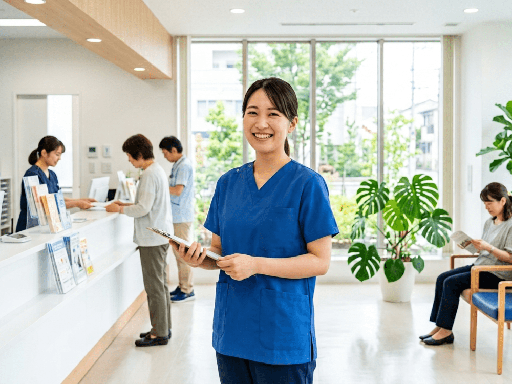 クリニックで働く女性